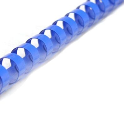 Plastikinė įrišimo spiralė 14 mm, mėlyna (pakuotė 100 vnt.)