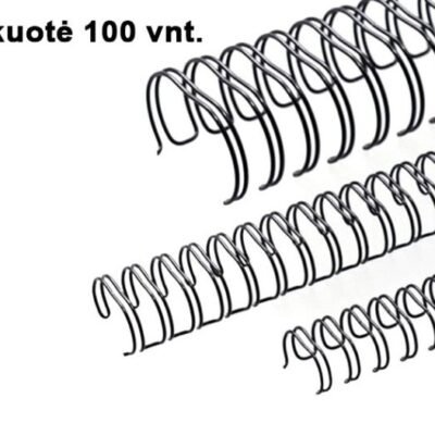 Metalinė įrišimo spiralė 12,7 mm, juoda